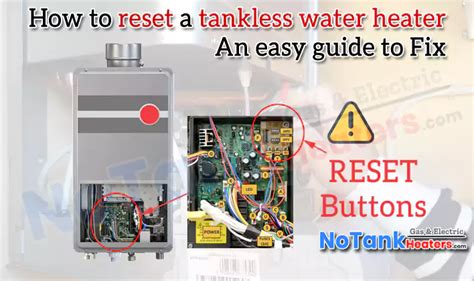 how to reset hot water heater